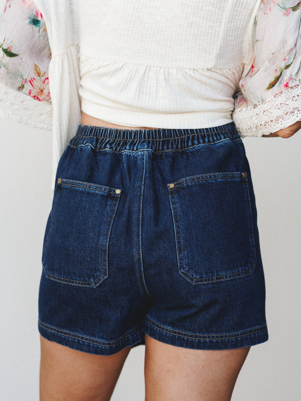 Hope is Alive Denim Short - Dark Denim