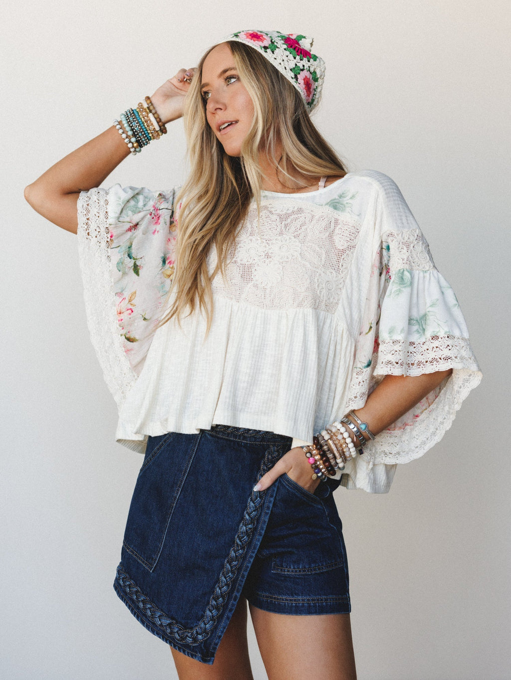 Hope is Alive Denim Short - Dark Denim