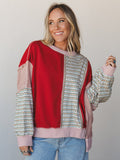 Mixed Harmony Top - Red Multi