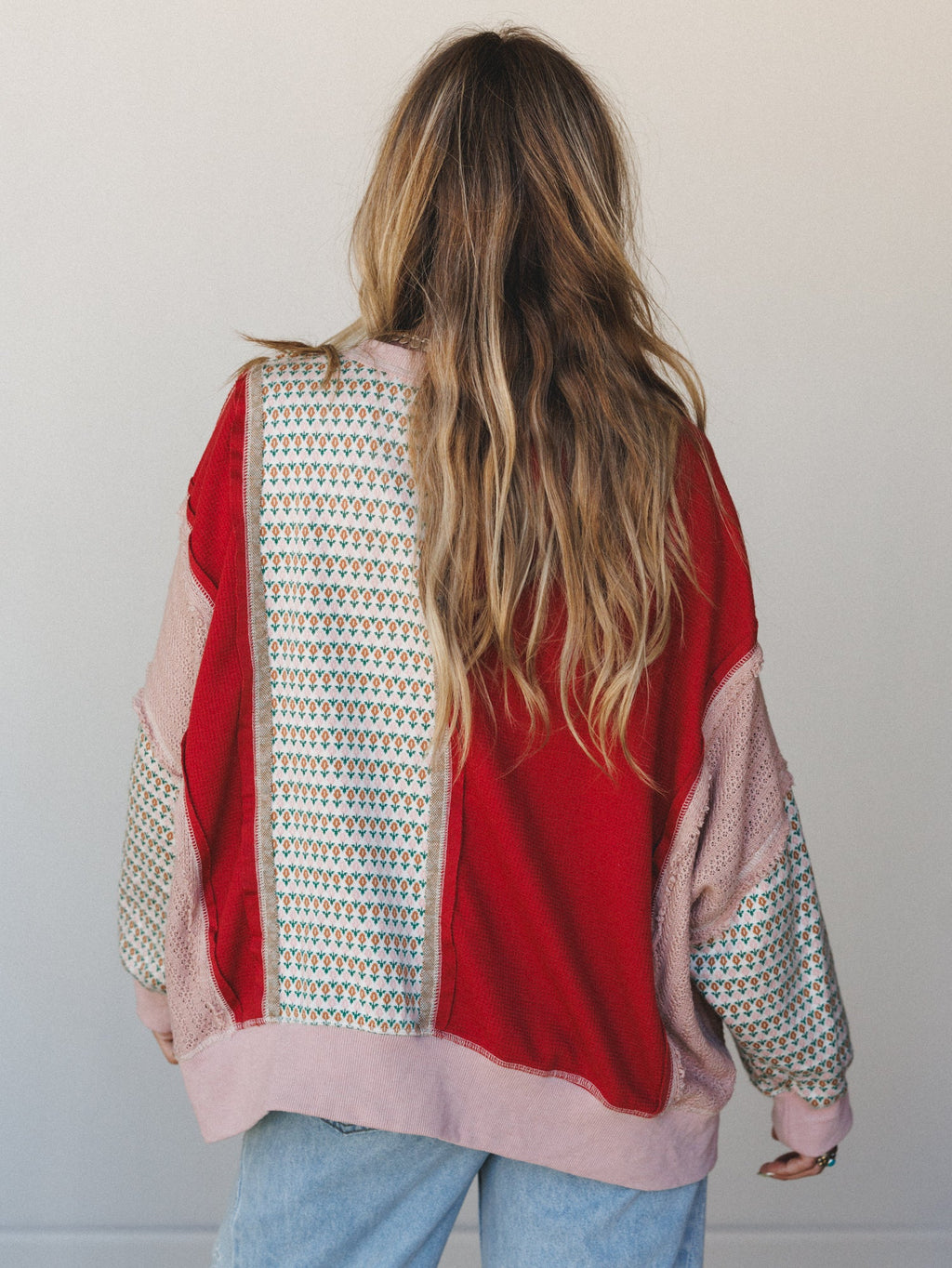 Mixed Harmony Top - Red Multi