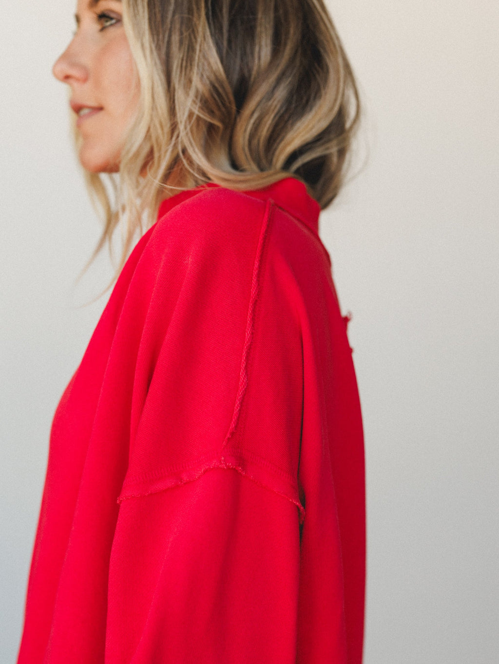 Ocean Bloom Sweater - Red