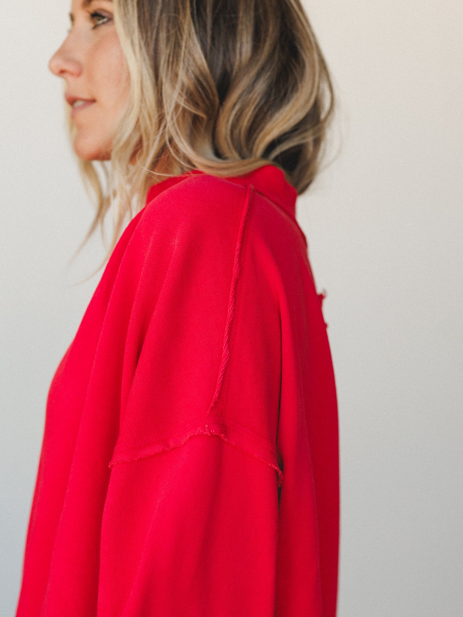 Ocean Bloom Sweater - Red