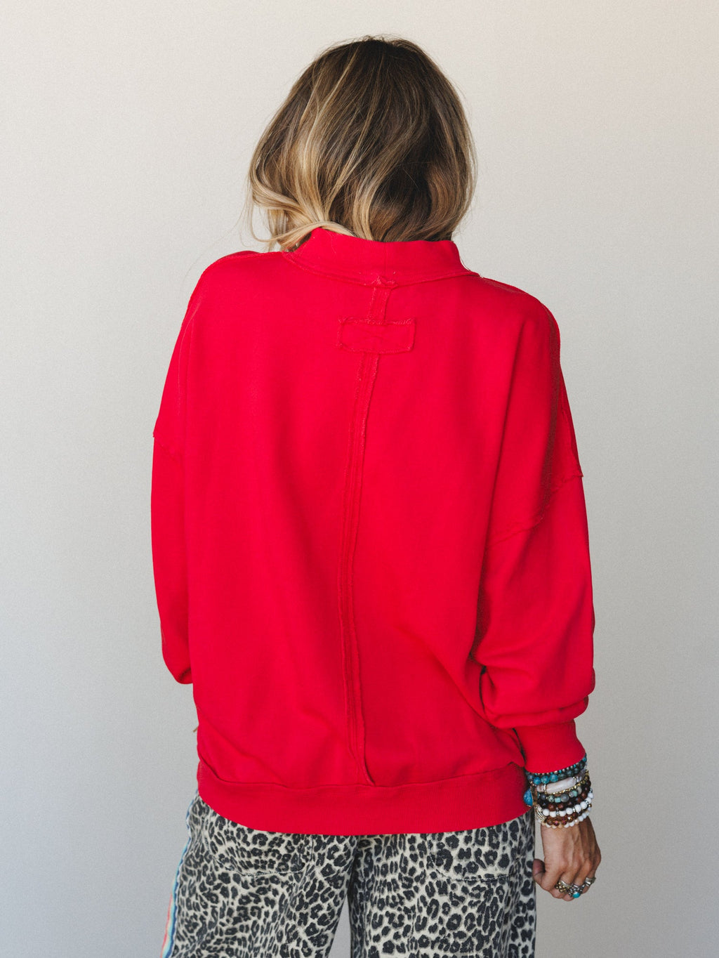 Ocean Bloom Sweater - Red
