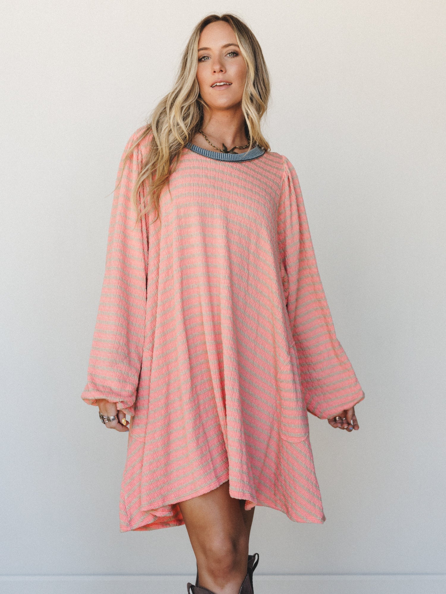 The Nest Good Feels Dress - Peach