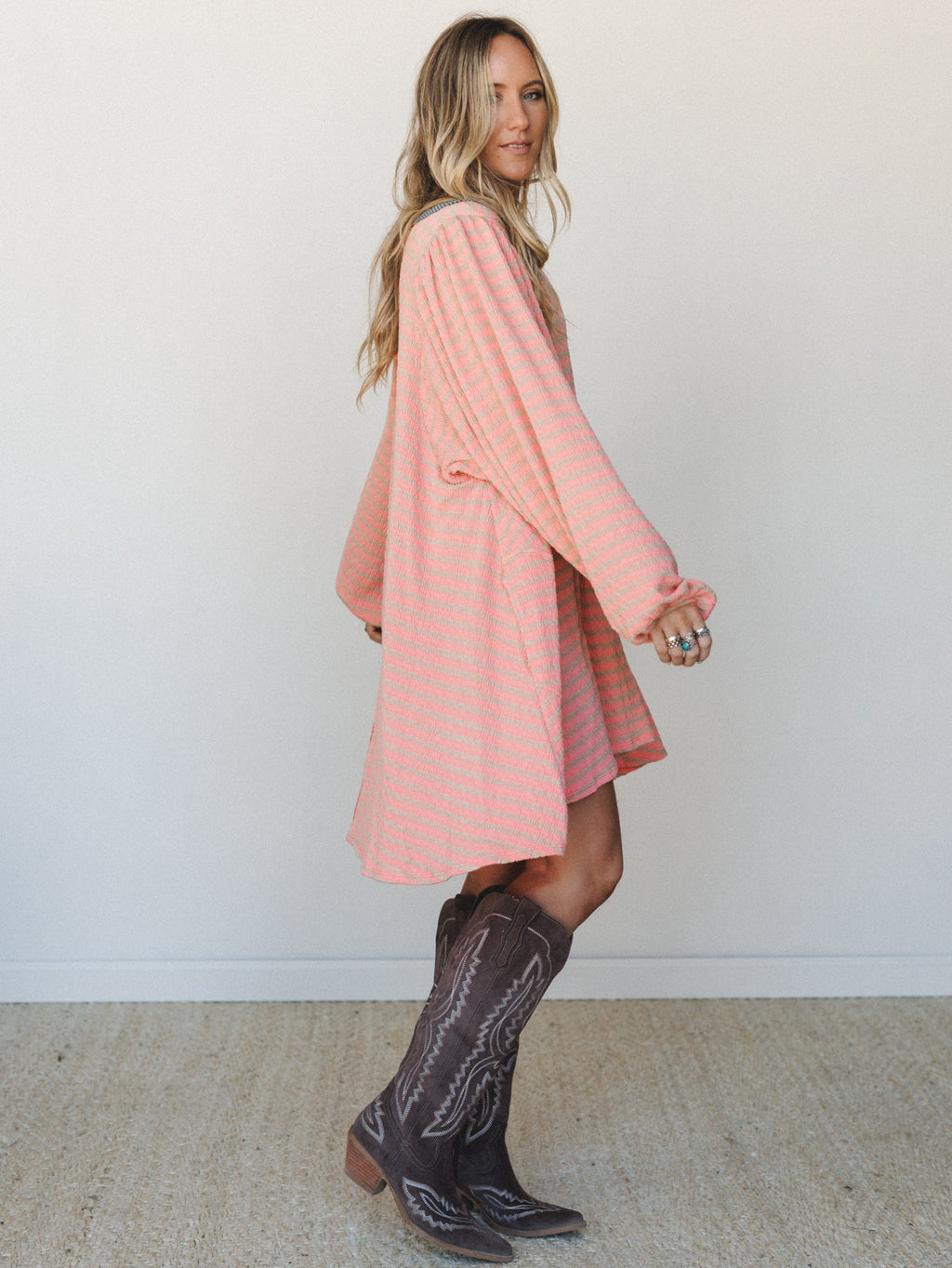 The Nest Good Feels Dress - Peach
