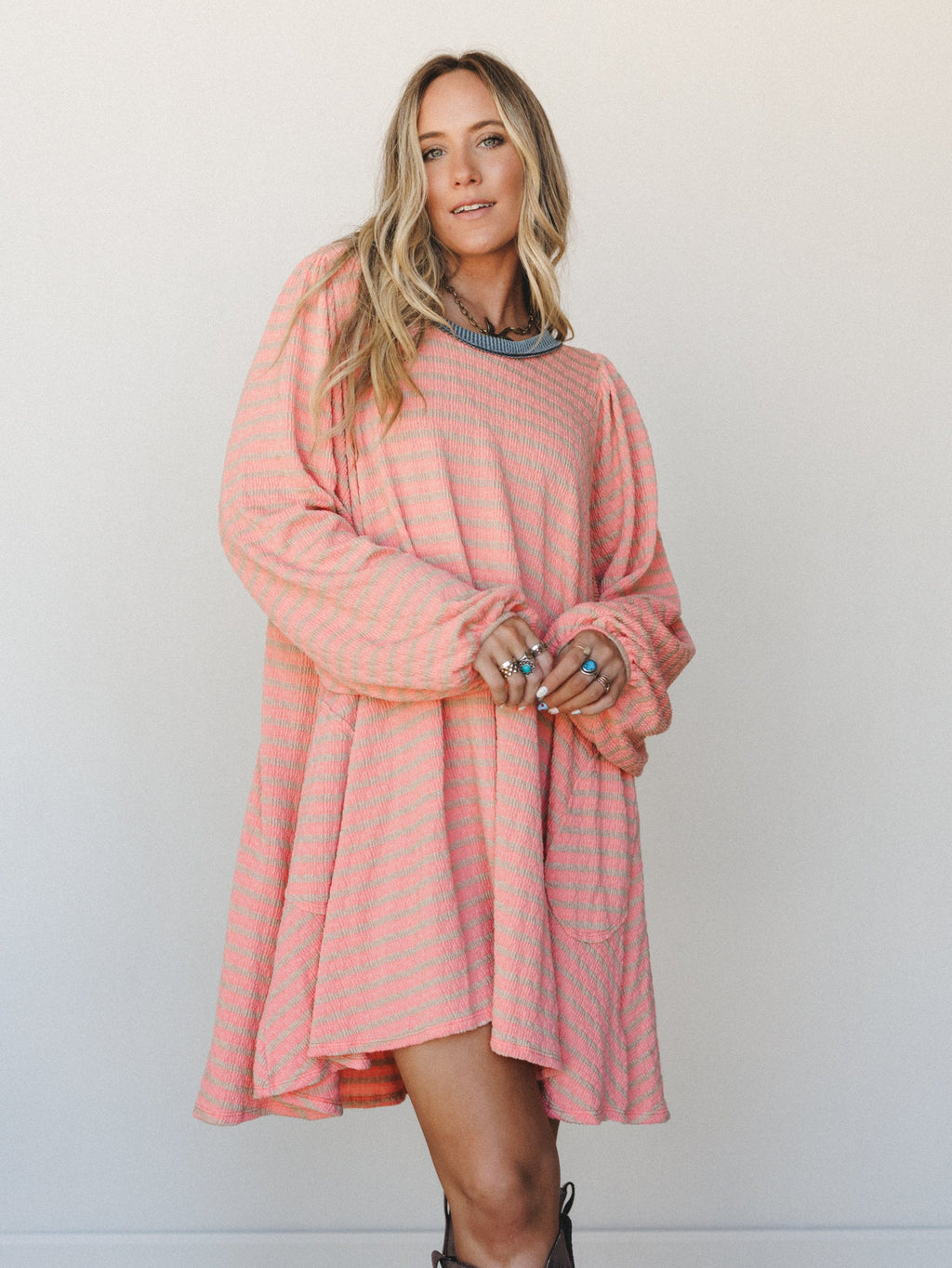 The Nest Good Feels Dress - Peach