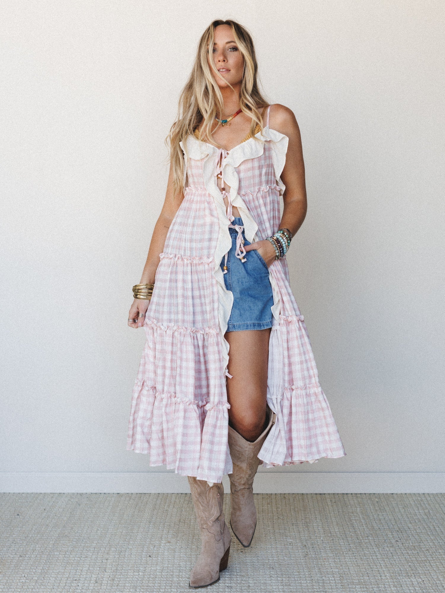 Truffles and Ruffles Dress - Pink
