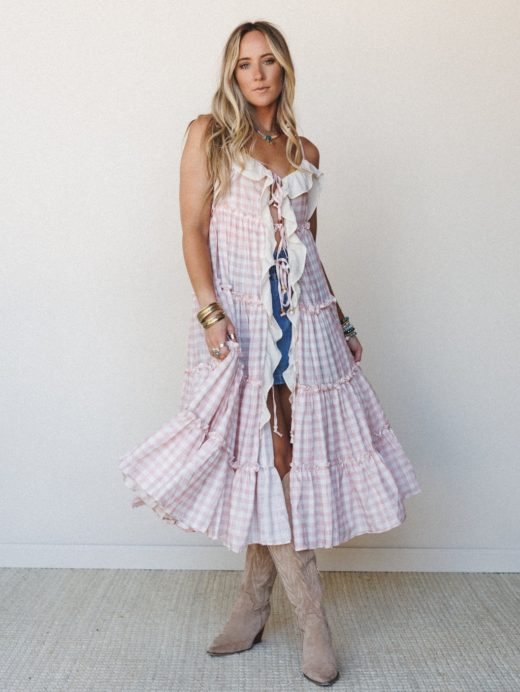 Truffles and Ruffles Dress - Pink