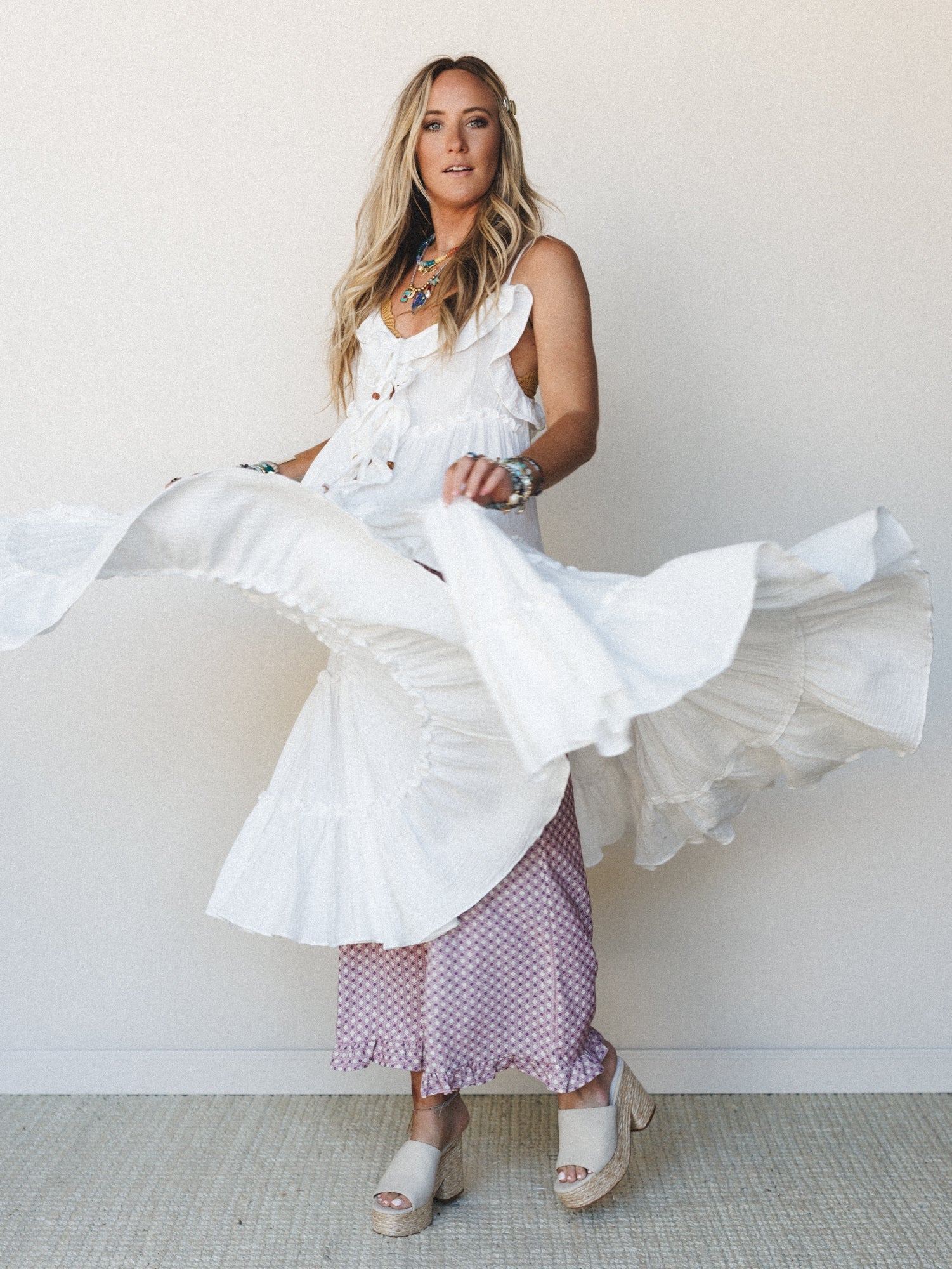 Truffles and Ruffles Dress - Ivory