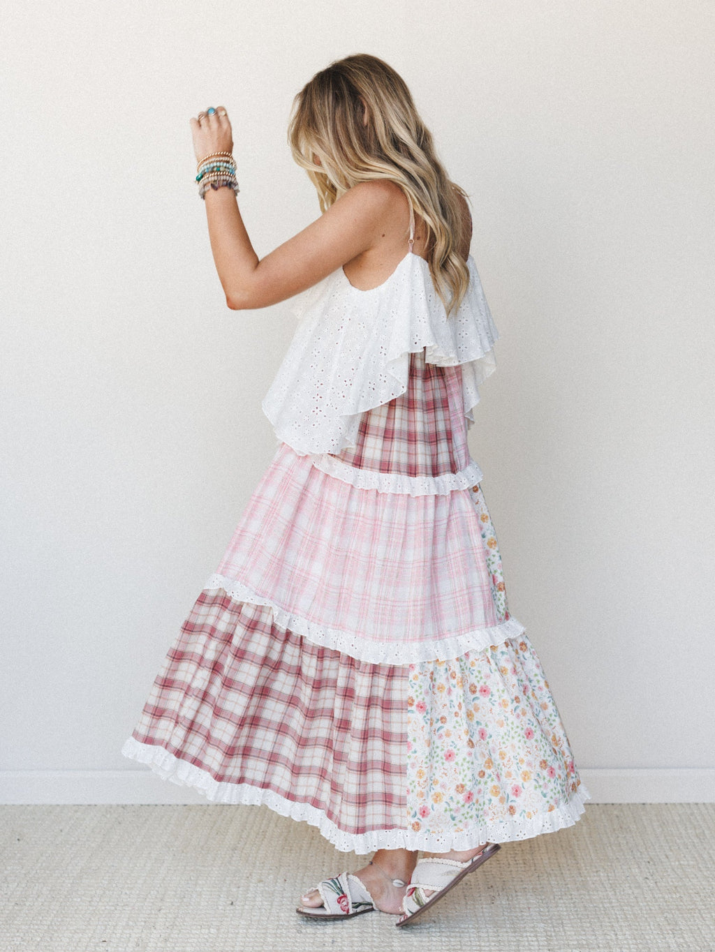 Nature Gathering Dress - Pink Multi