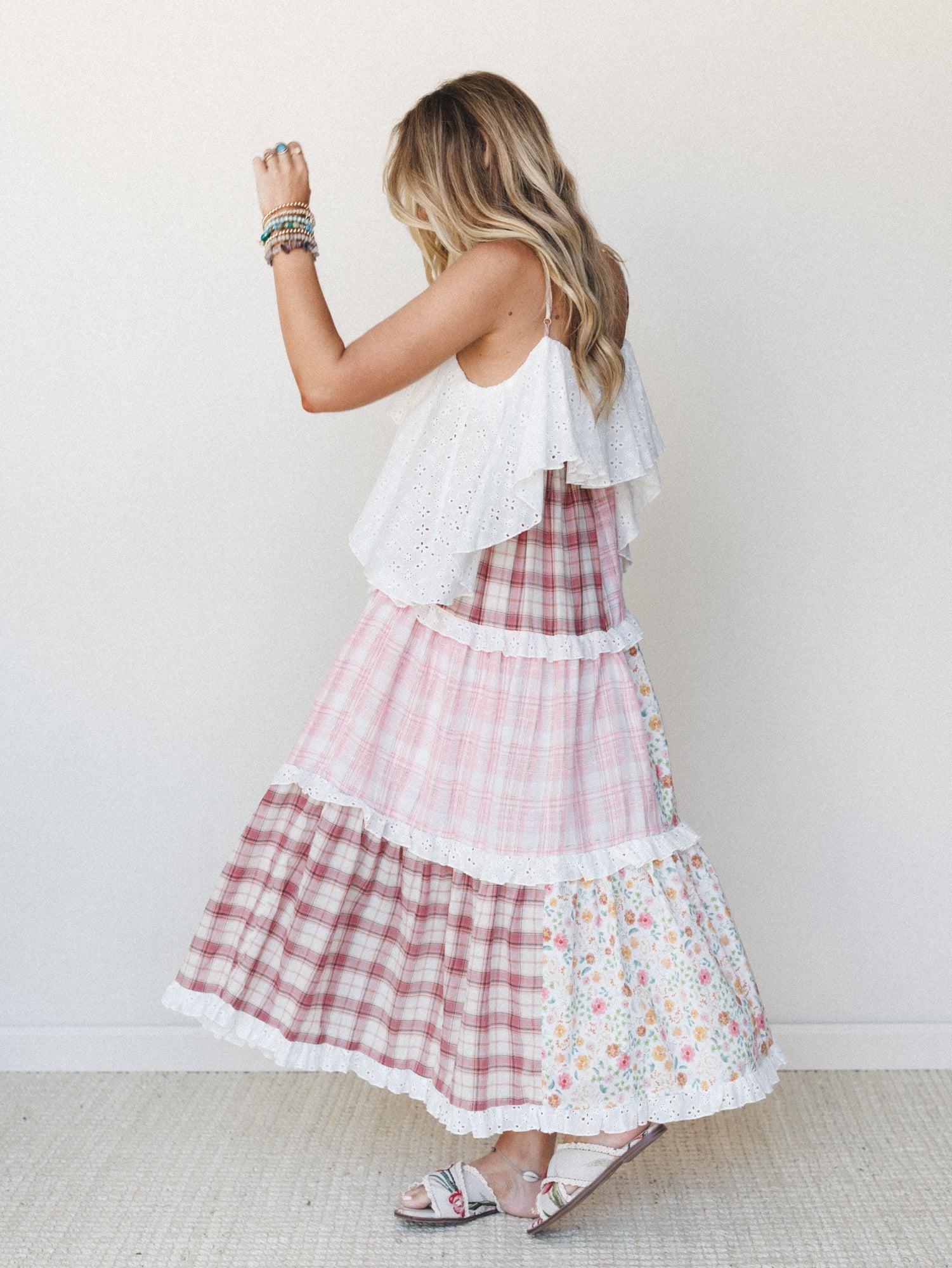Nature Gathering Dress - Pink Multi