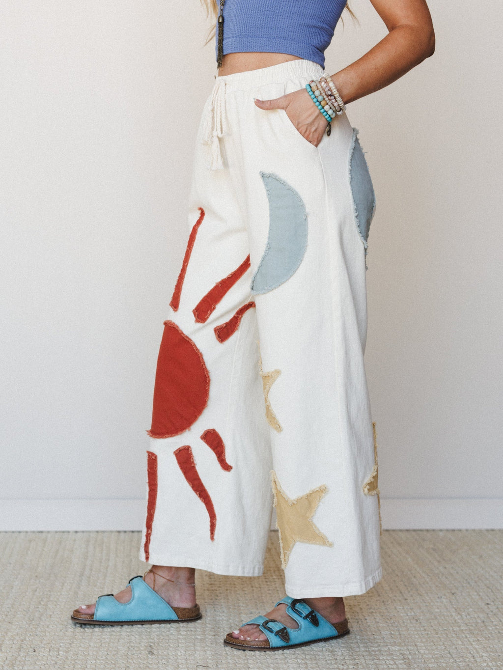 Sun of Stars Pants - Ivory