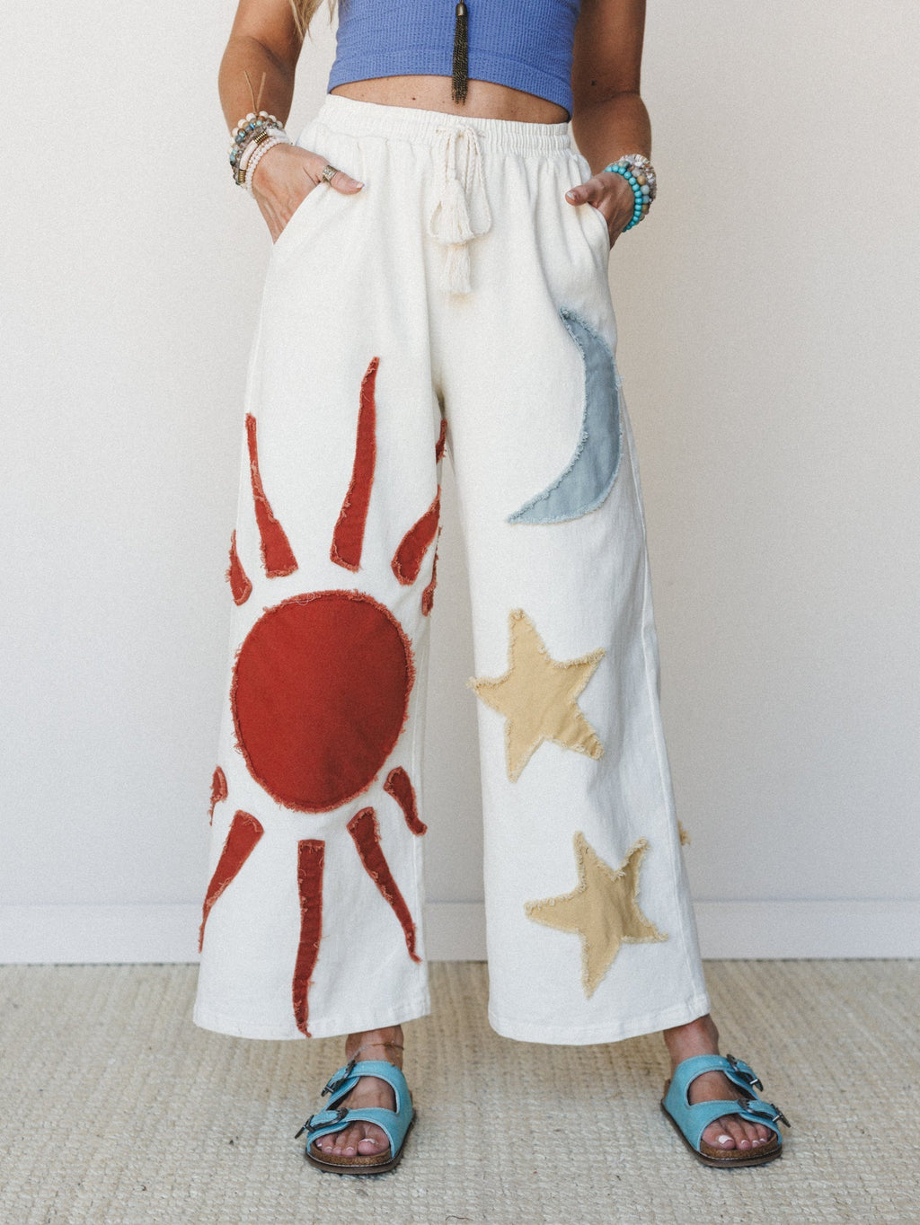 Sun of Stars Pants - Ivory