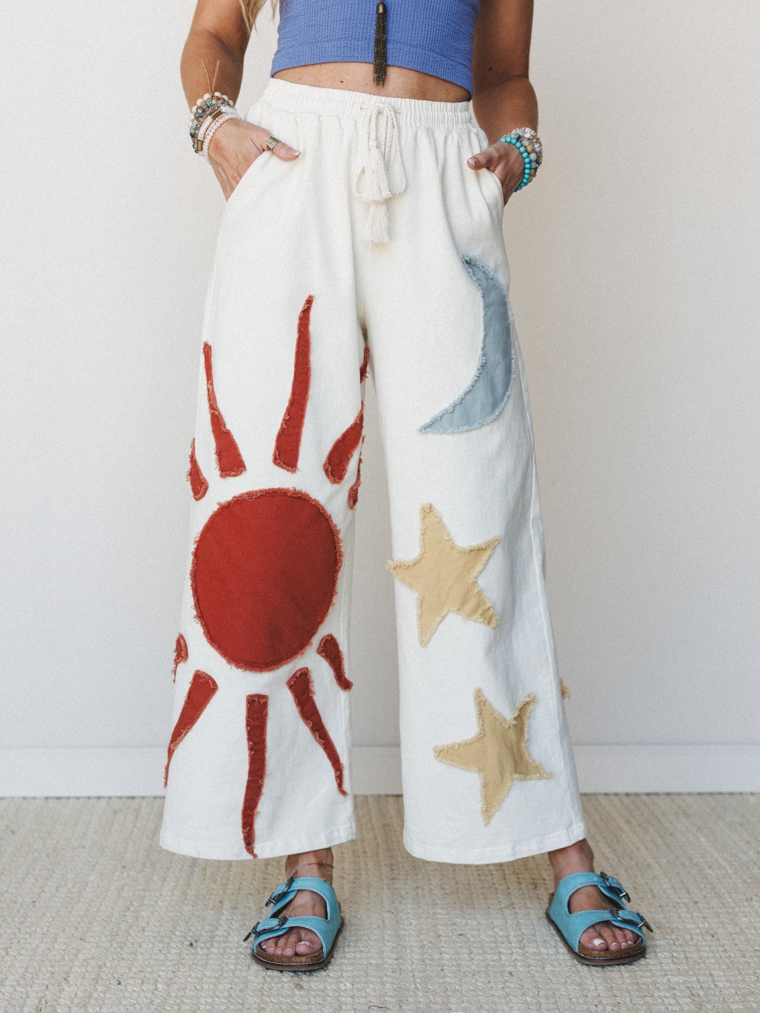 Sun of Stars Pants - Ivory