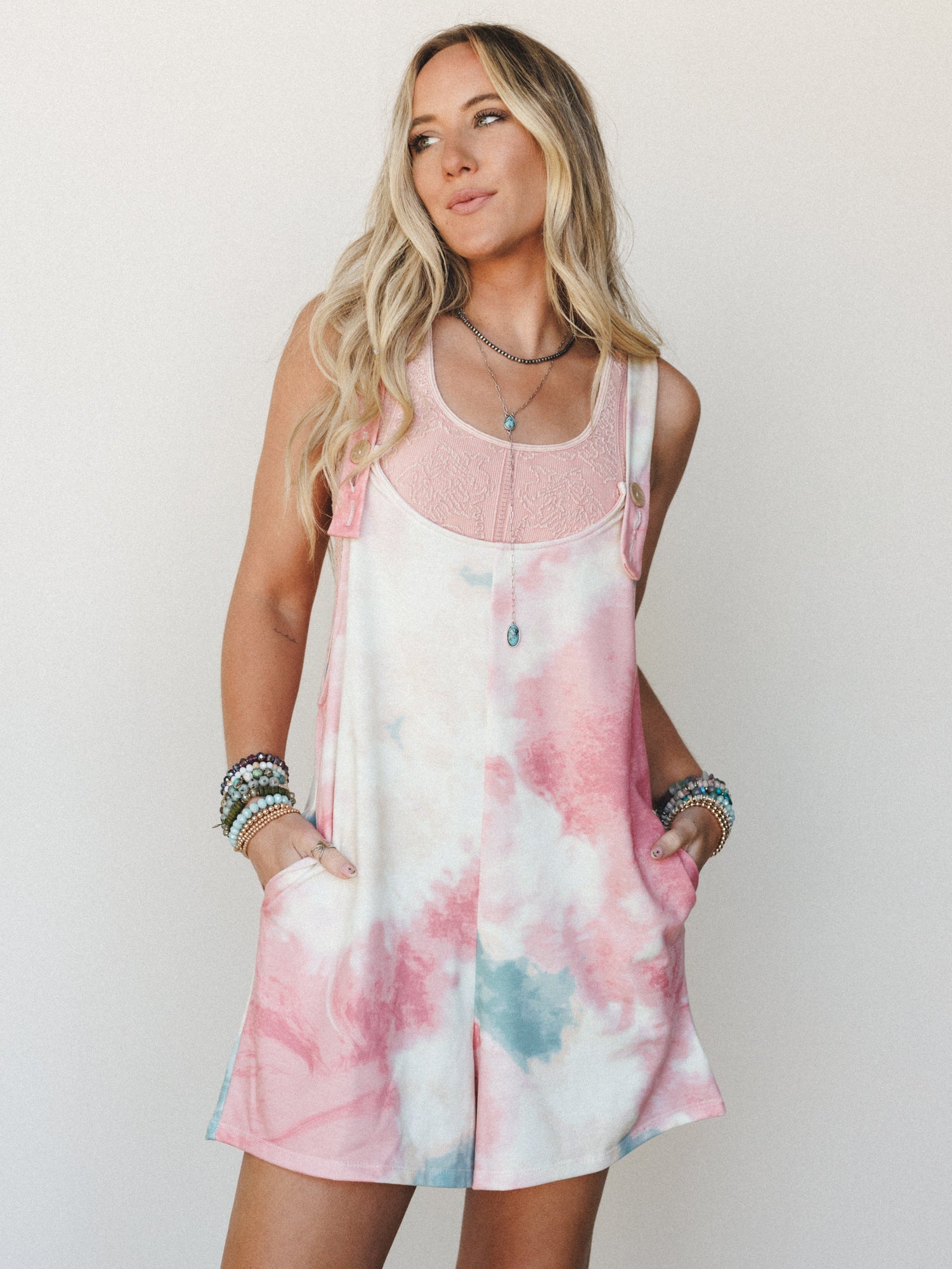 The Nest Eliza Tie Dye Romper - Tie Dye