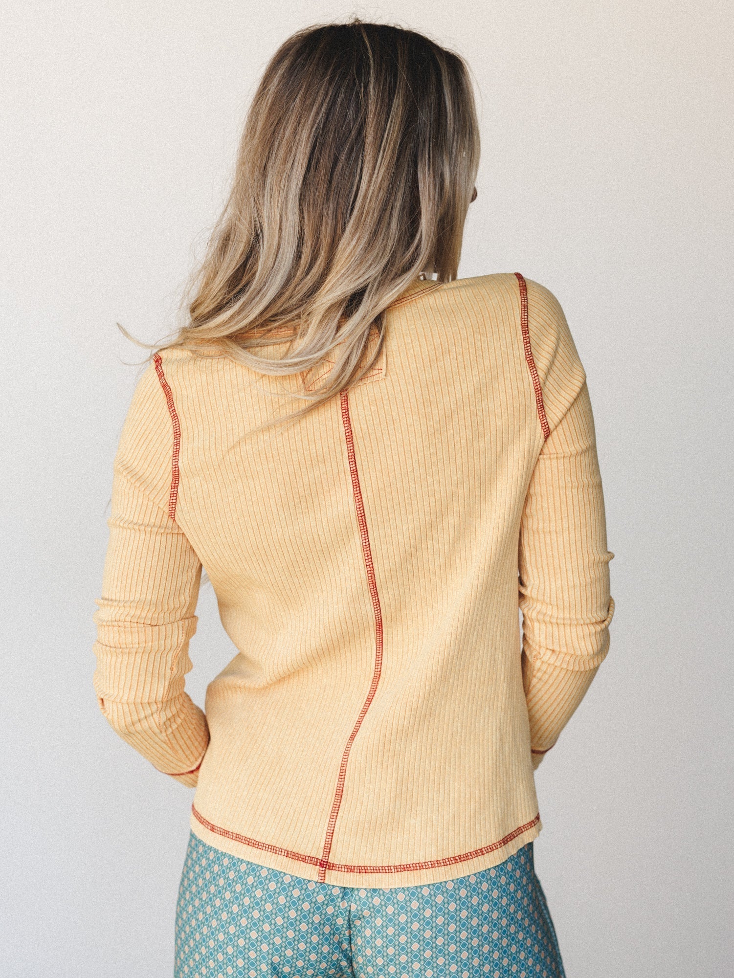 The Nest Off Duty Top - Mustard