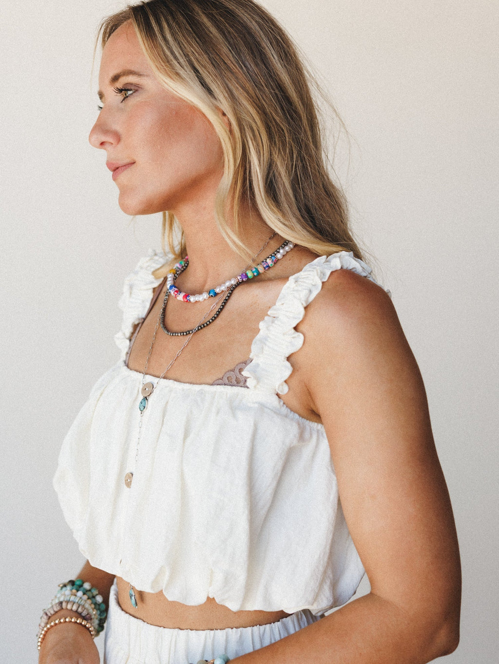 Light of Sunrise Top - Cream