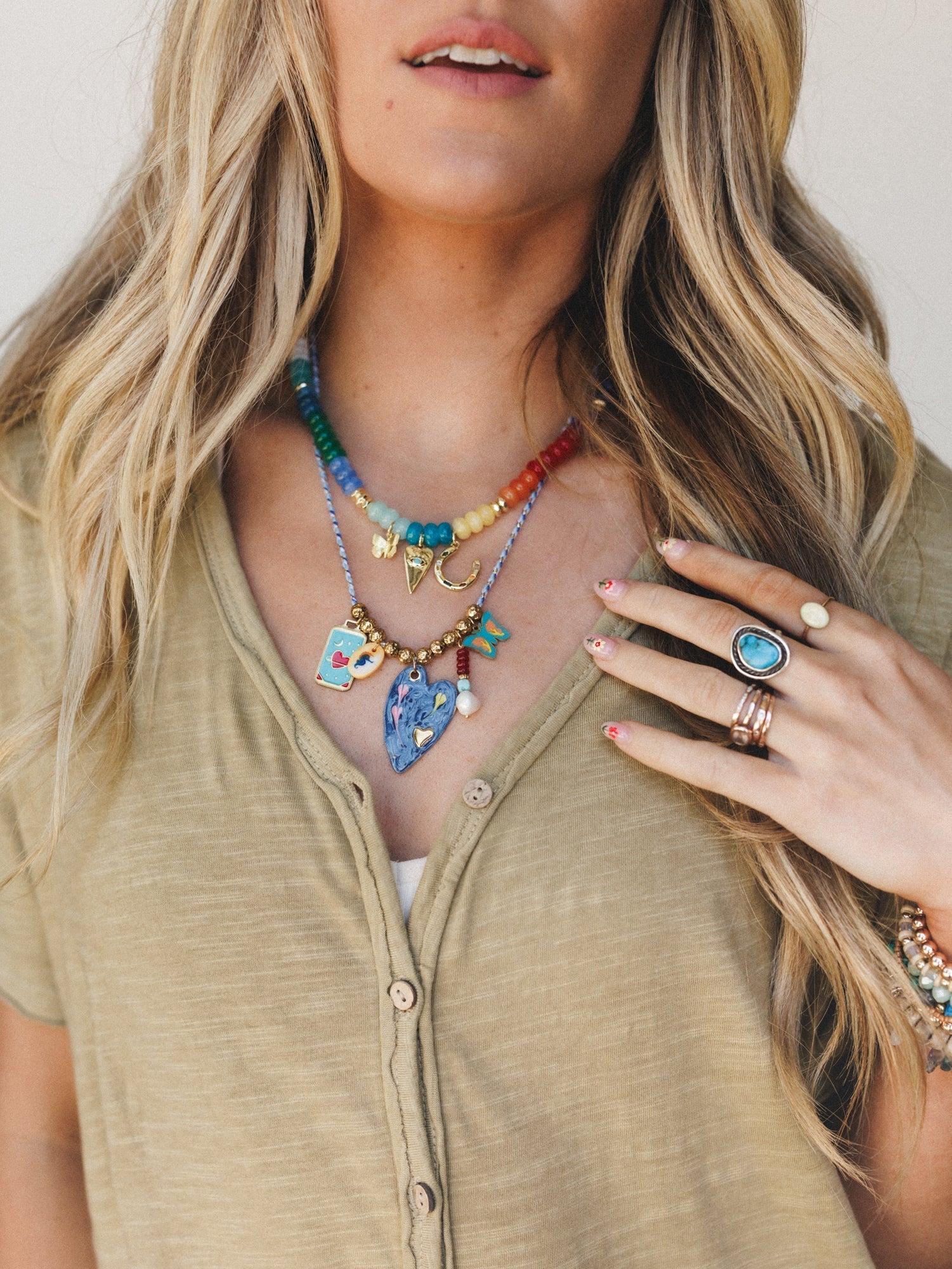 Madison Necklace - Navy