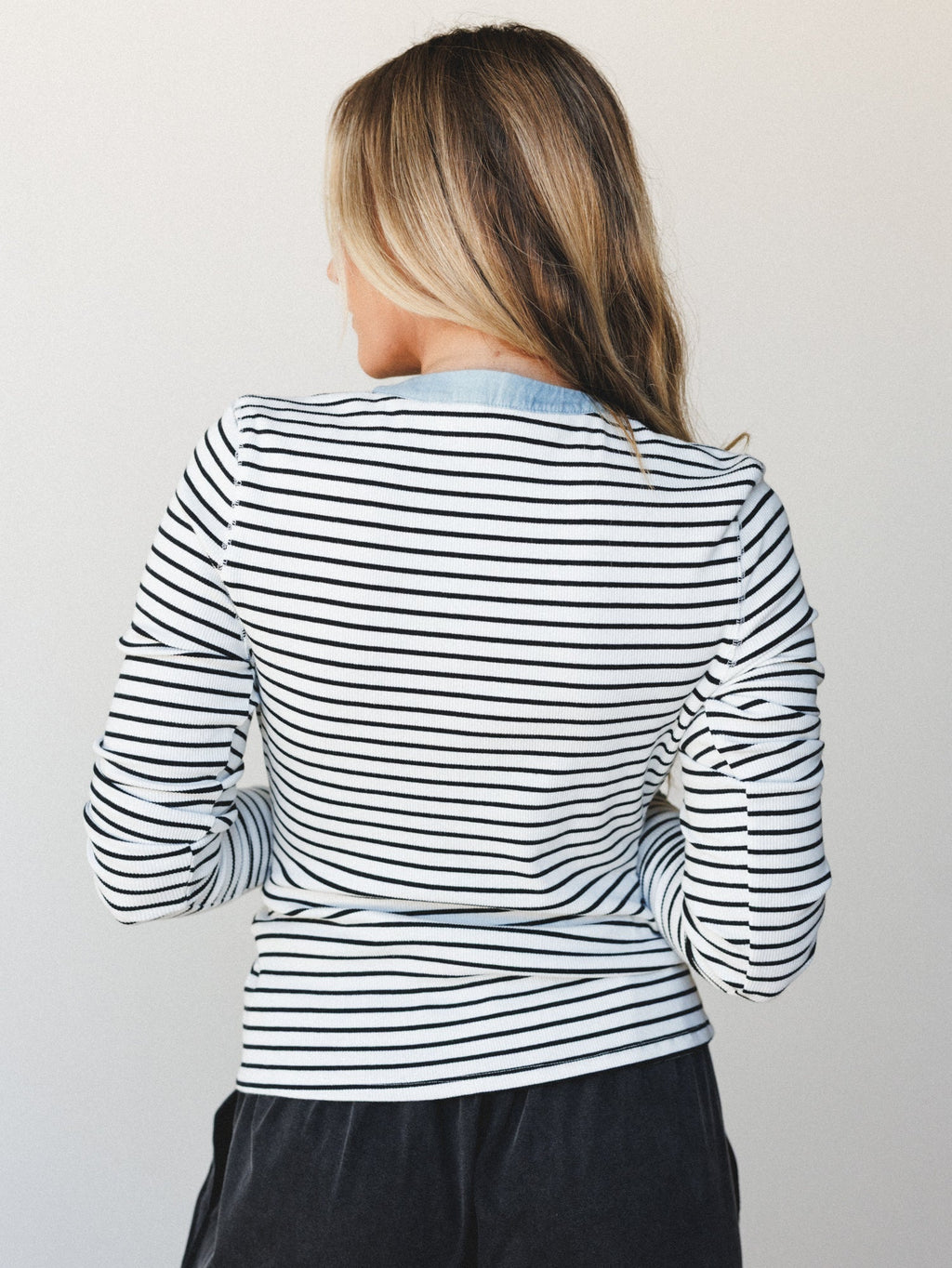 Fieldtrip Stripe Top - Off White
